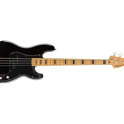Used Squier Classic Vibe '70s Precision Bass - Black w/ Maple FB image 4