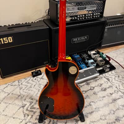 Gibson Custom Shop M2M Orange Widow Les Paul Custom Figured image 5