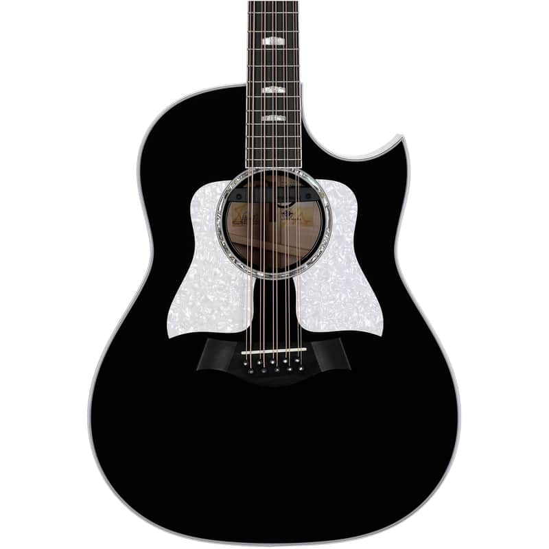 Taylor 657ce Bajo Quinto Grand Pacific Acoustic-Electric Guitar, 10-String (with Case), Black image 1