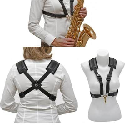 BG Franck Comfort Harness Alto/Tenor saxophone Metal Snap Hook, S41CMSH -NEW image 1