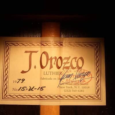 Juan Orozco #15 1979 Brazillian Rosewood image 1