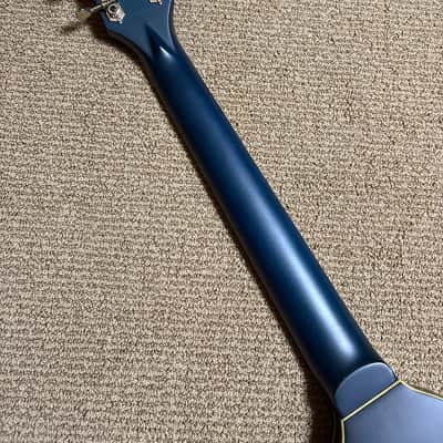 Washburn Rover RO10TBL Travel Acoustic Guitar Trans Blue image 10