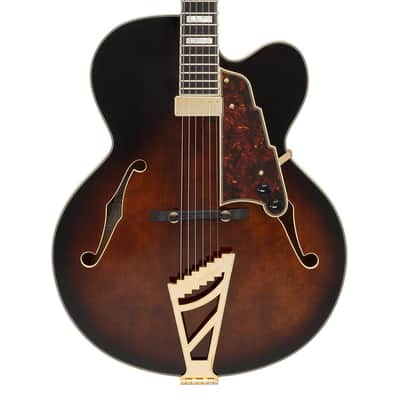 D'Angelico Premier EXL-1 Hollow Body Guitar - Gloss Brown Burst - B-Stock image 1