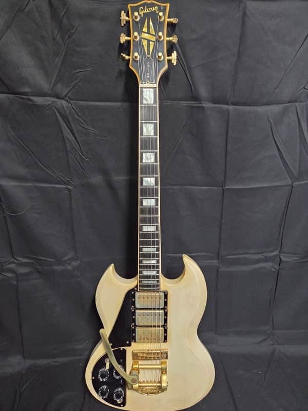 Gibson SG Custom Three Pickup 1972 - White