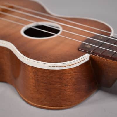 1950's Harmony Soprano Ukulele Sunburst Project For Repair image 9