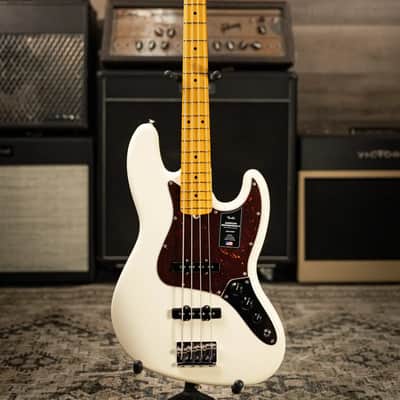 Fender American Professional II Jazz Bass - Olympic White with Hardshell Case image 3
