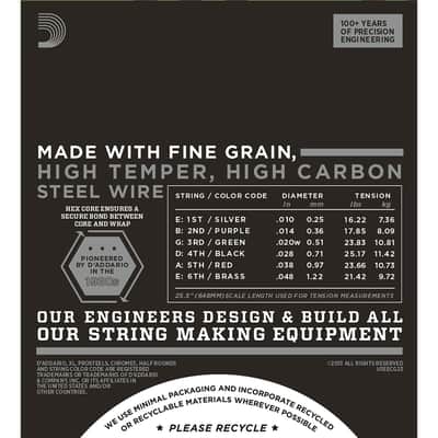 D'Addario ECG23 Chromes Flat Wound Electric Guitar Strings (10-48) image 3