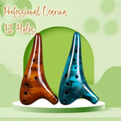 Alto C Ocarina โ 12 Holes for Clear, Deep Sound | Beginner-Friendly | Handcrafted in 2 Colors image 2