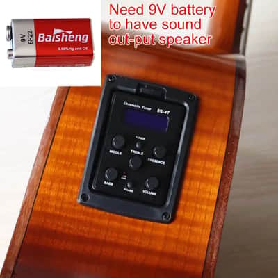 42 Inch Acoustic Guitar, Laminated Spruce Top Body, Mahogany Neck image 6