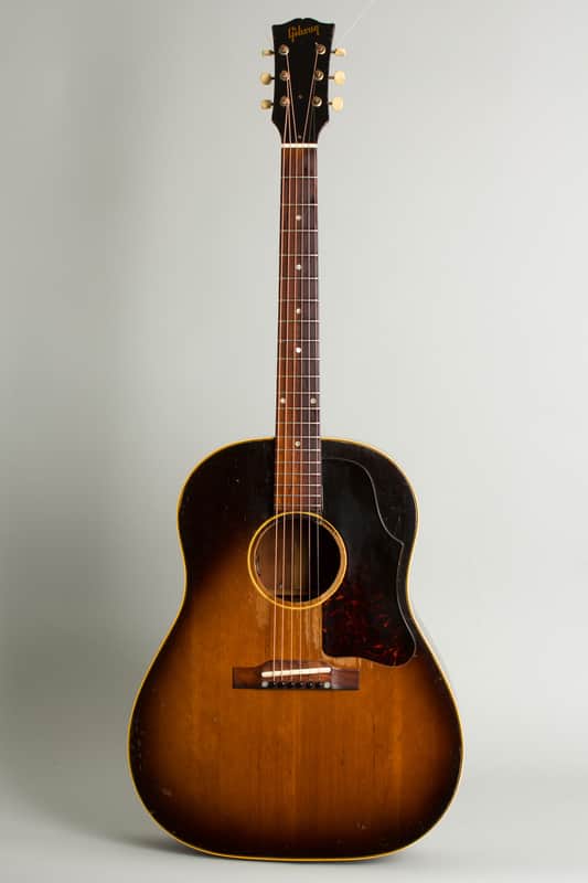 Gibson J-45 Flat Top Acoustic Guitar (1956), ser. #V8669-8 (FON), black tolex hard shell case. image 1