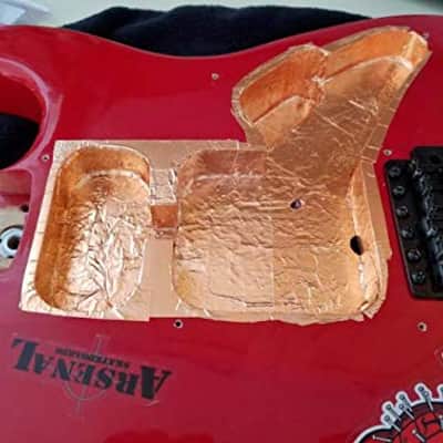 Copper Tape for Guitars - Copper Shielding Tape for Guitars - Copper Foil Tape EMI Shielding, Crafts, Electrical Repairs, Conductive Adhesive Copper Shielding Tape for Guitars Grounding image 4