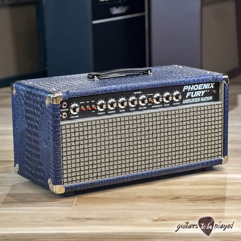 Amplified Nation Phoenix Fury 50W Head – Blue Croc image 1