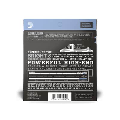 D'Addario EPS165 Pro Steel Light-Medium Bass Guitar Strings image 2