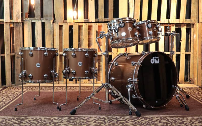 DW Collector's Copper Metallic Drum Set - 22,10,12,14,16 - SO#1230774 image 1