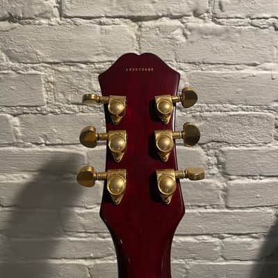 Epiphone Dot Deluxe (Plus Top) 2001 - 2007 - Wine Red image 6