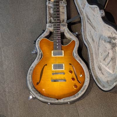 Eastman Romeo California Semi-Hollow Electric Guitar w/Case - Goldburst (Serial #P2400591) image 8