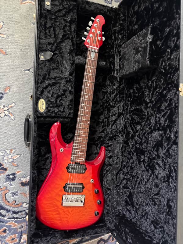 Ernie Ball Music Man JP7 BFR Ball Family Reserve - Cherry Burst image 1