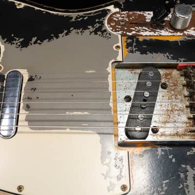Fender Custom Shop Limited Edition Master Built Joe Strummer Telecaster Heavy Relic - Aged Black over 3-Color Sunburst 712 image 17