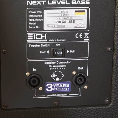 EICH 210XS-8BE | 800W 2x10 Bass Cabinet | Black Edition image 8