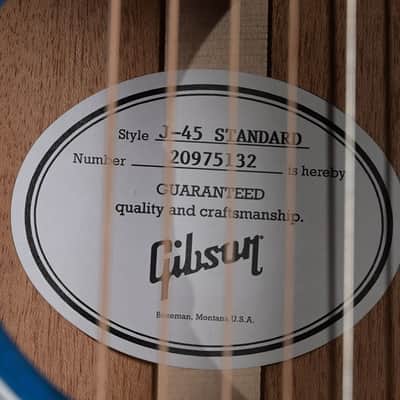 Gibson J-45 Standard Bluebonnet image 14