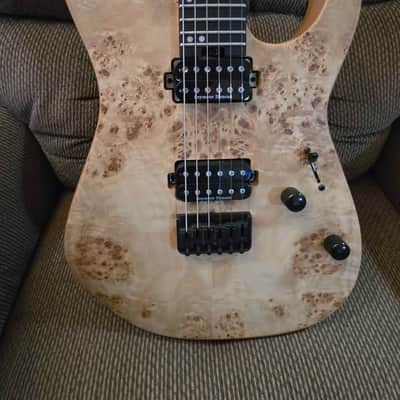 Charvel Pro-Mod DK24 HH HT E Mahogany with Poplar Burl Top 2022 - Present - Desert Sand image 4