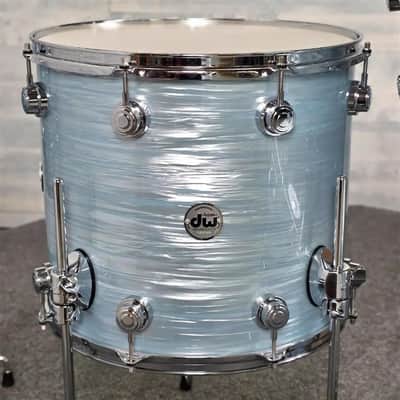 Used DW Collectors VLT 333 Maple 7pc Drum Set Pale Blue Oyster - Very Good image 7