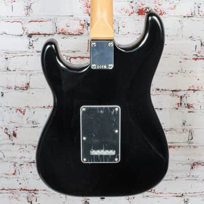 Fender Standard Strat HSS, Laurel Fingerboard, Black Pickguard, Black image 7