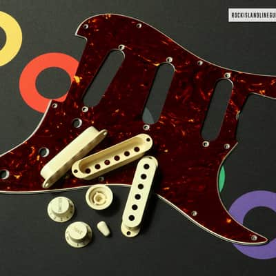 Fender Custom Shop Nitrate Celluloid '59/'63 Tortoise Shell Stratocaster Pickguard Set - Relic image 1