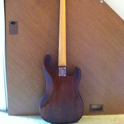 Vintage Left-Handed Fender Precision Bass 1976 Walnut image 4