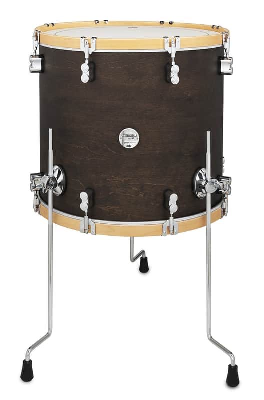 PDP Concept Classic 16x18 Walnut Stain Floor Tom with Natural Stain Wood Hoops image 1