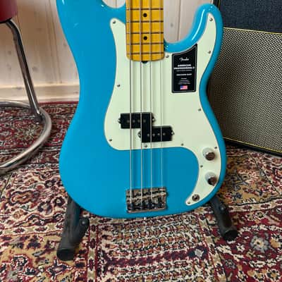 Fender American Pro II P Bass MN 2024 - Miami Blue image 2