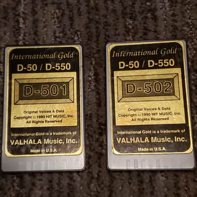 VALHALA Music International Gold Rom Card for Roland D-50 & D-550