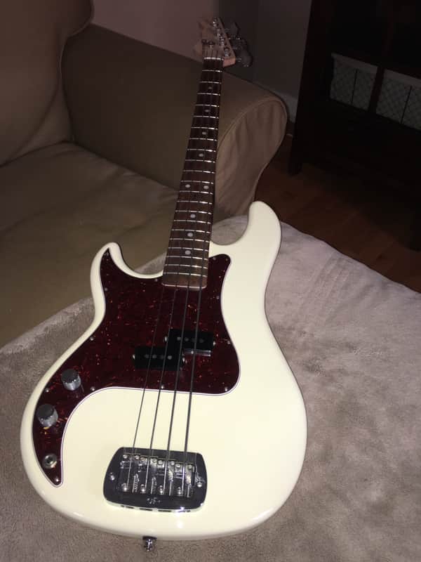 G&L USA LB-100 lefty Vintage White image 1