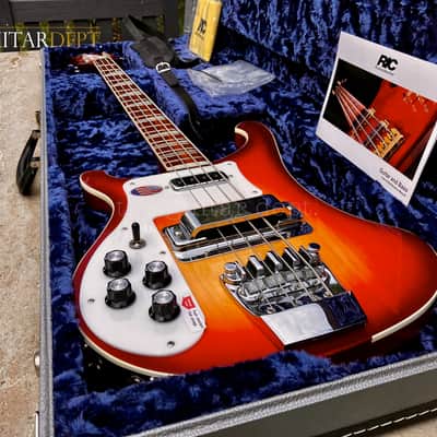 ♚MINT♚ULTRA RARE♚2012 Rickenbacker 4003 Stereo Bass♚ LUSH FIREGLO ♚ LEFT HANDED ♚GEM image 3