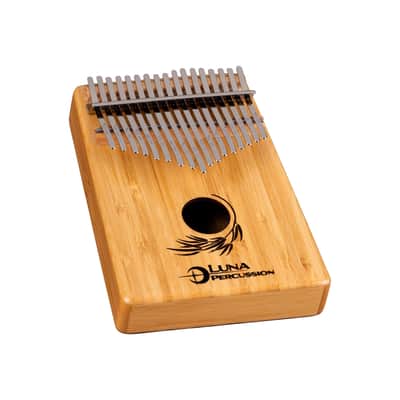 Luna Bamboo 17 Key Kalimba Key of B LPK BAM 17B with case image 2
