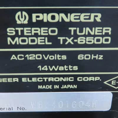 PIONEER 2PC SA-6500 INTEGRATED AMP + TX-6500 TUNER RECAPPED PRO SERVICED + LED's image 12