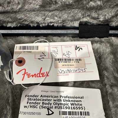 2019 Fender American Professional Stratocaster Olympic White w/ Lace Sensors & Gold Hardware OHSC image 7