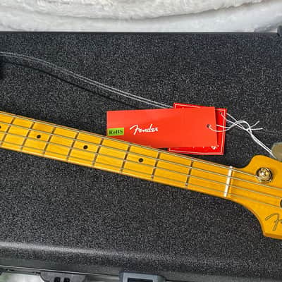 NEW! Fender 75th Anniversary American Professional PJ Bass - 2-Color Sunburst - Flame Top - 9.3lbs - Authorized Dealer - G06680 image 5
