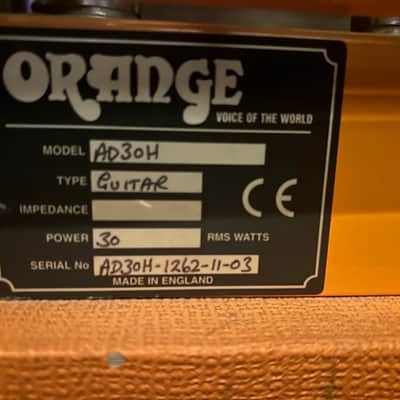 Orange AD30 Single-Channel Head 2003 image 5