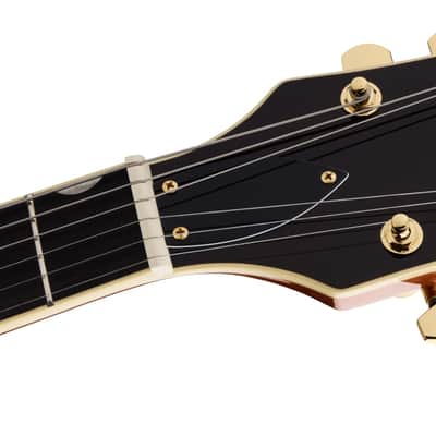Gretsch Electromatic LTD Flame Okoume Broadkaster Double-Cut w/Bigsby, Rosewood Fingerboard - Roundup Orange image 5