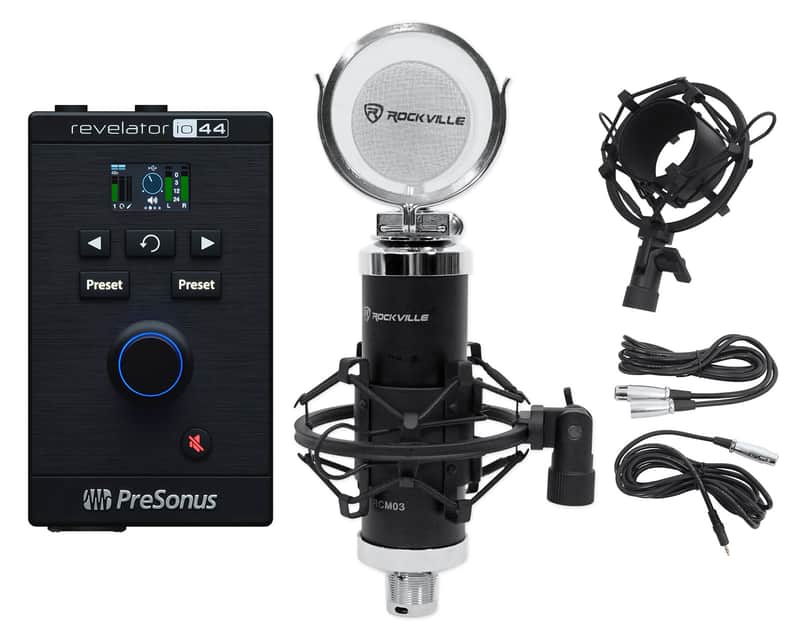 Presonus Revelator io44 USB Audio Recording Interface Mixer/Effects+Microphone image 1