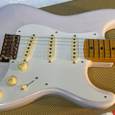 NEW! Fender American Vintage II 1957 Stratocaster - White Blonde Ash - AAA Flamed Maple Neck - Gold Hardware - Authorized Dealer - 8.1lbs - G06569 image 3
