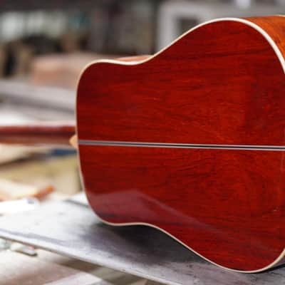 Hsienmo European Spruce- Cocobolo custom Dreadnought image 3