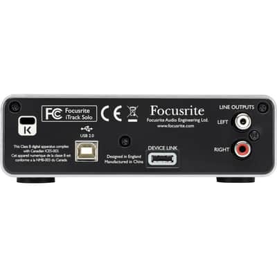 Focusrite iTrack Solo Audio Interface for Mac, PC, and iPad – USB Audio Interface for Recording, Streaming, and Podcasting with XLR, Line-in, and Professional Software included image 2