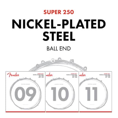 Fender Super 250XS Nickel-Plated Steel Electric Guitar Strings EXTRA SUPER LIGHT image 5