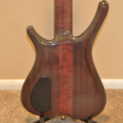 Warwick One Of A Kind Infinity V Custom Shop Fretless Bass Guitar - AAAA Birdseye image 6