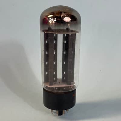 1960 Sylvania 5U4GB Vintage Black Plate Halo Getter Hammond Tube! T233 image 4