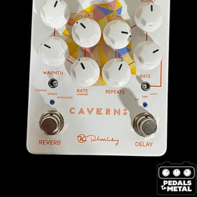 Keeley Caverns Reverb / Delay V2 2017 - Present - White - X17754 image 2