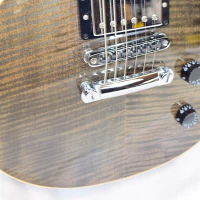 2011 Gibson Chad Kroeger "Blackwater" Les Paul LTD Electric Guitar, Trans Black w/ Case image 5