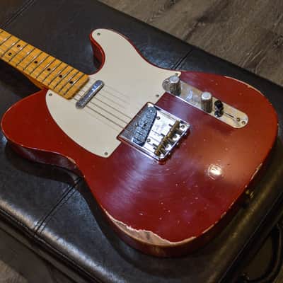 Fender Custom Shop Limited Edition Reverse '50s Telecaster Relic - Aged Cimarron Red image 5